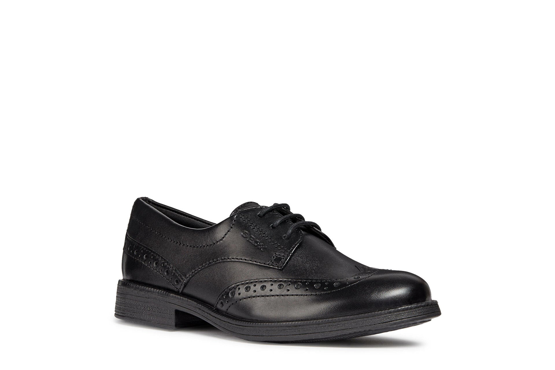 Geox Agata D Lace Up Black Leather