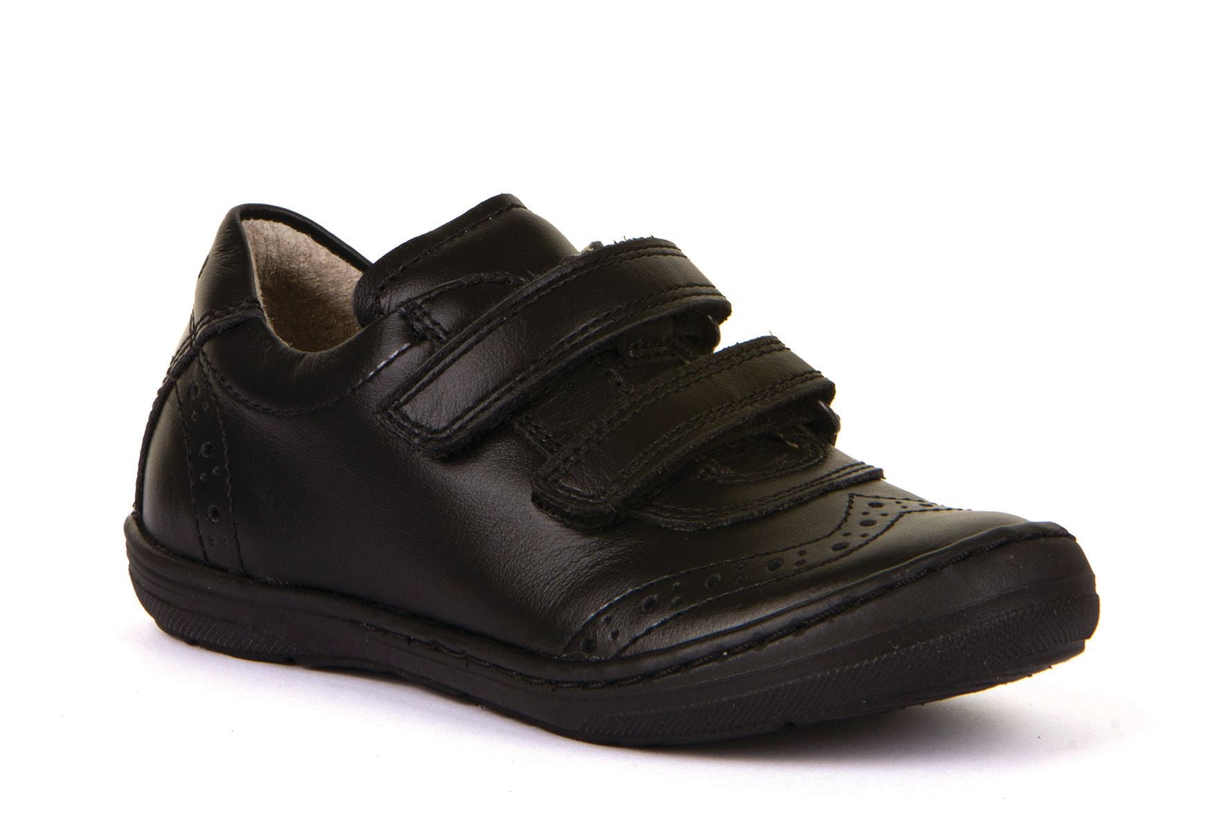 Froddo Girls Velcro School Shoes Mia D Black Leather