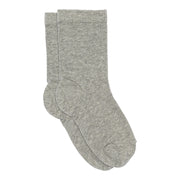 Melton Cotton Socks | Light Grey