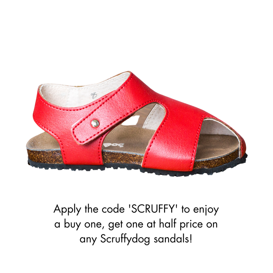 ScruffyDog Kids Sandals | Buddy | Red