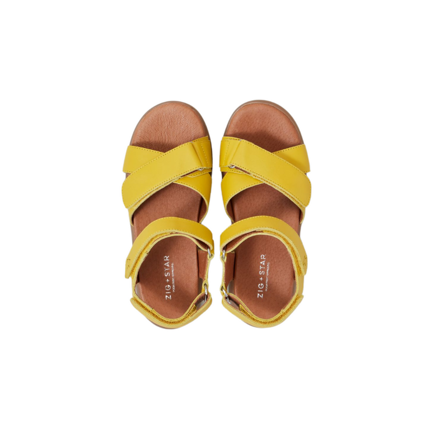 Zig and Star Junior Sandals | Rae | Yellow