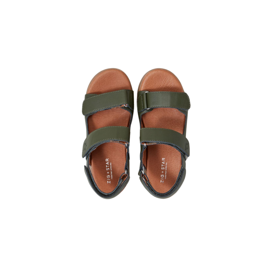 Zig and Star Junior Sandals | Solar | Khaki