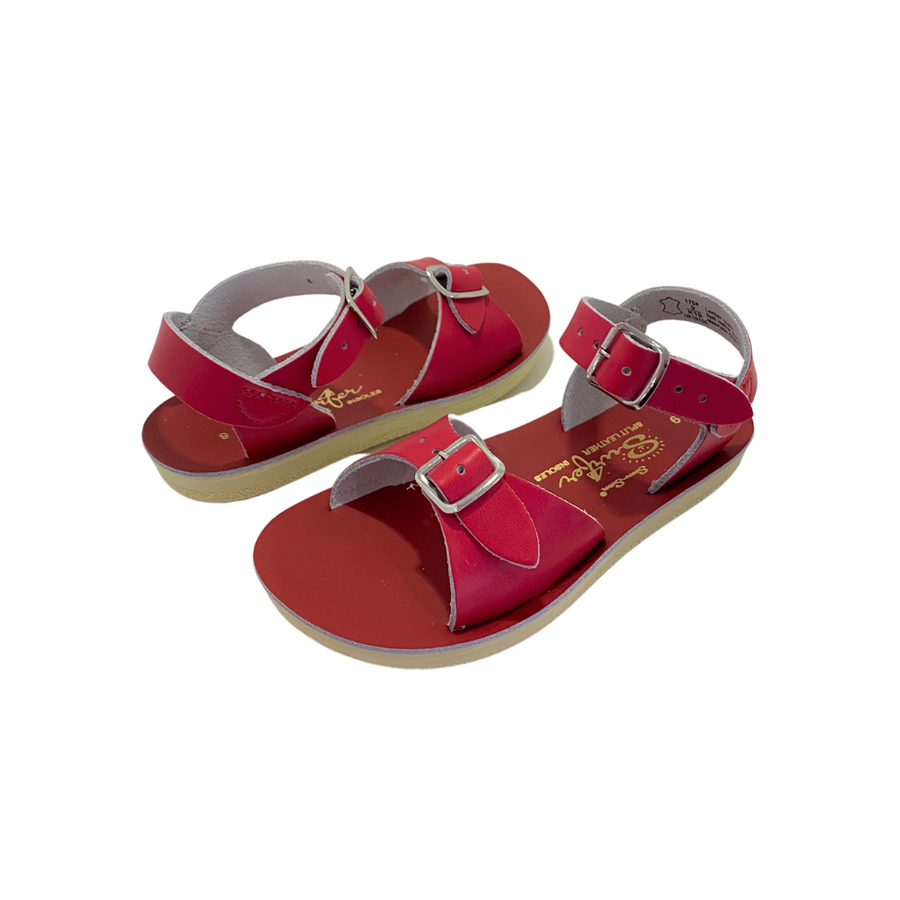 Salt-Water Sun-San | Surfer Sandals | Red