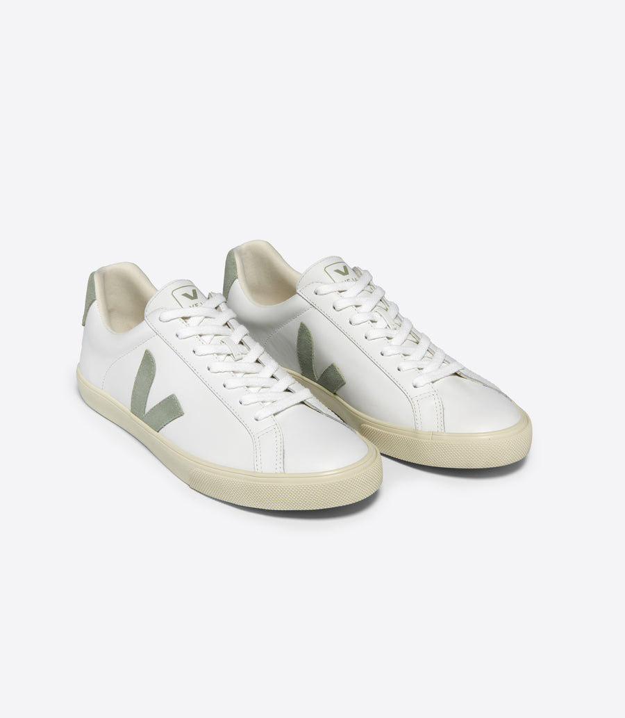 Veja Women’s Trainers | Esplar Logo Leather | Extra-White_Clay