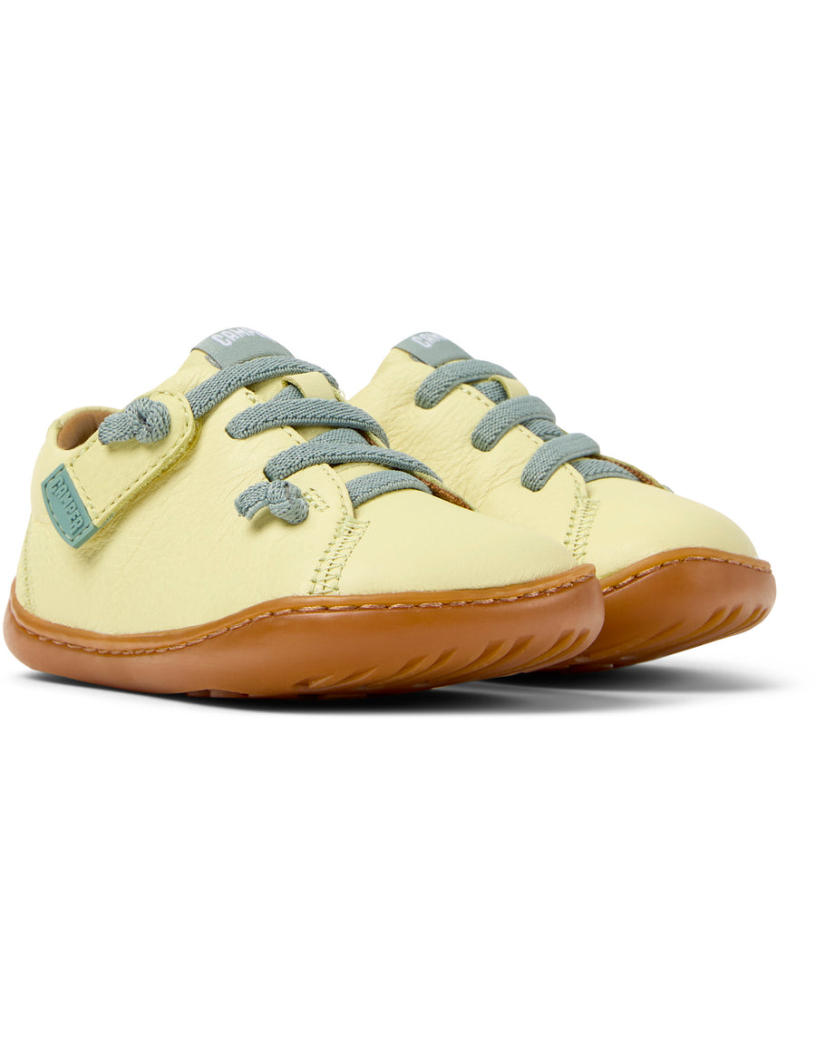 Camper Kids Shoes | Peu Elastic Lace | Yellow