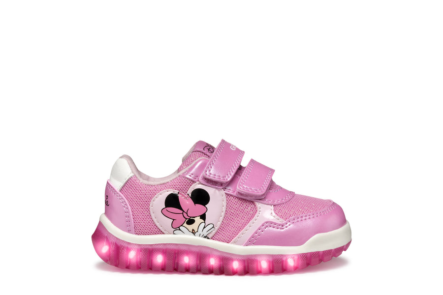 Geox Baby Trainers | Lightyloo | Dark Pink, Minnie Mouse