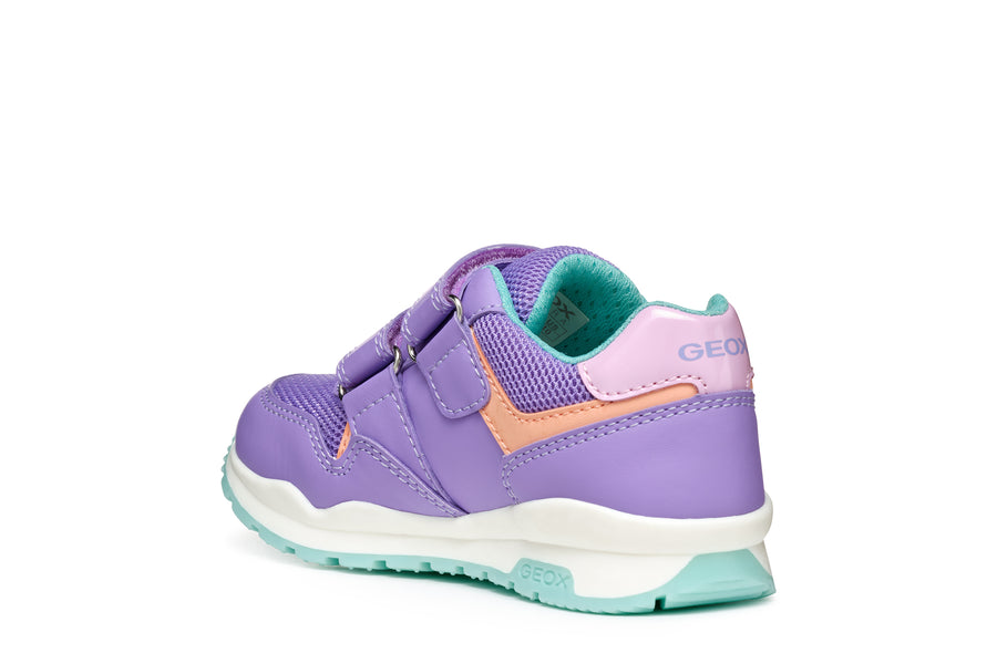 Geox Kids Trainers | Pavel | Lilac & Watersea