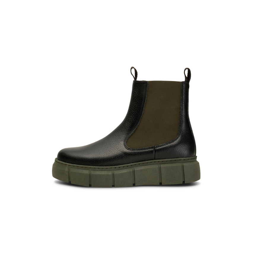 Shoe The Bear | Tove Chelsea Boot | Black & Khaki