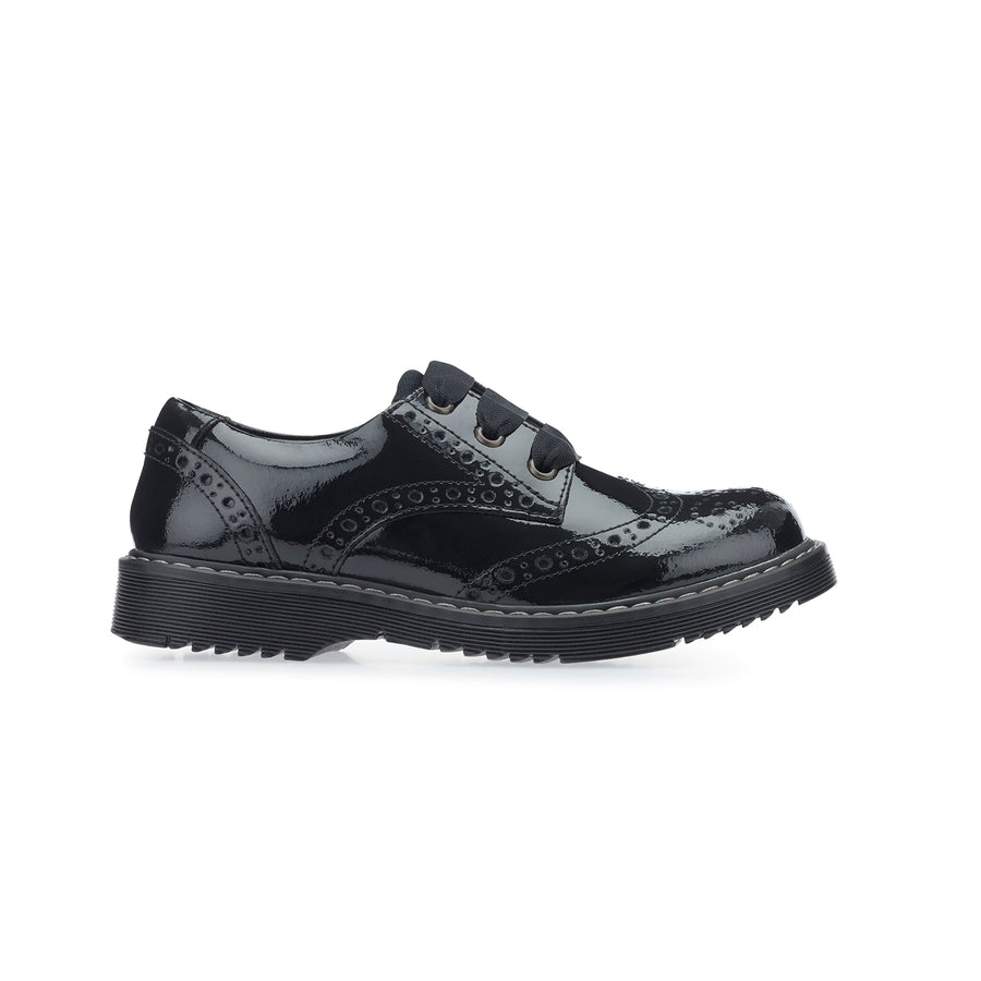 Start-Rite School Shoes | Impulsive Lace up | Black Patent