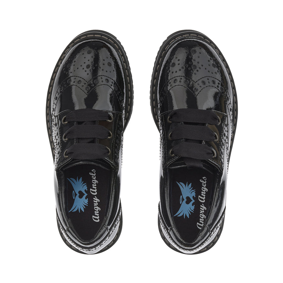 Start-Rite School Shoes | Impulsive Lace up | Black Patent