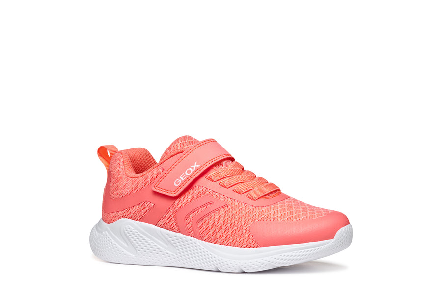 Geox Kids Trainers | Sprintye | Fluo Coral