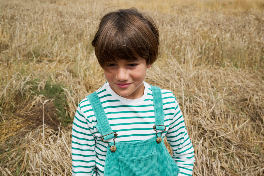 Dotty Dungarees | Corduroy Dungarees | Emerald