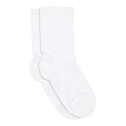 Melton Cotton Socks | White