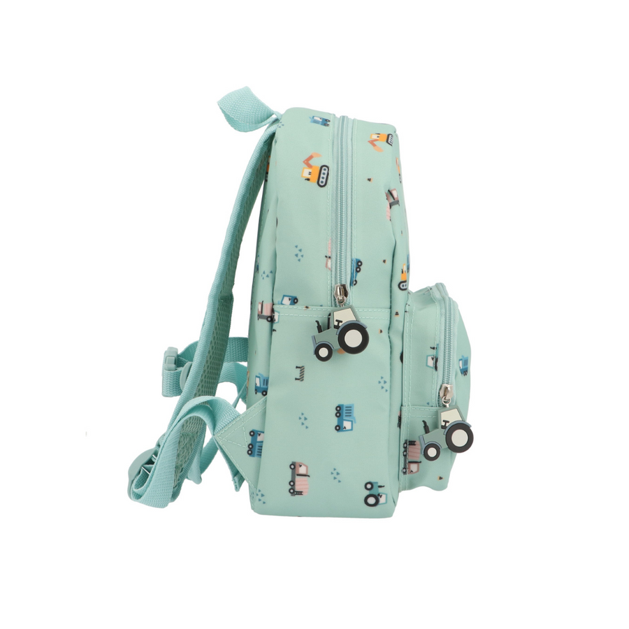 Tutete Kids Backpack | Trucks | Green