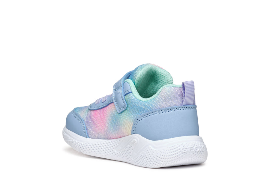 Geox Kids Trainers | Sprintye | Sky & Multi