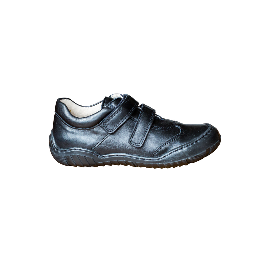 Bo-Bell Velcro School Shoes | Olivie | Black Leather