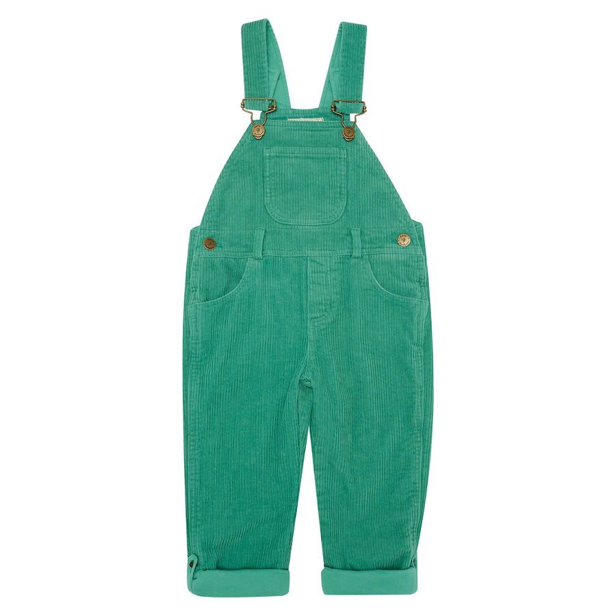 Dotty Dungarees | Corduroy Dungarees | Emerald