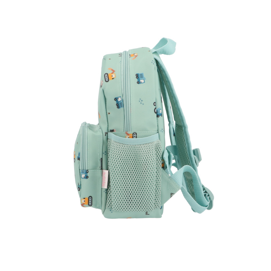 Tutete Kids Backpack | Trucks | Green