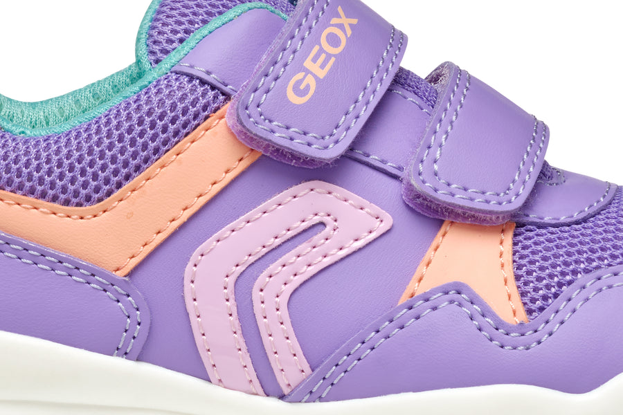 Geox Kids Trainers | Pavel | Lilac & Watersea