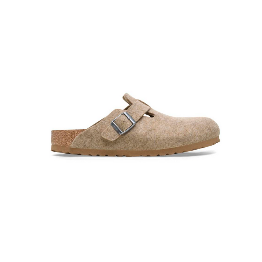 Birkenstock Boston | Women's Clogs | Wool Felt | Sandcastle