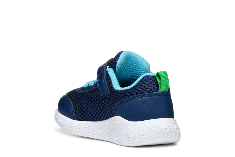 Geox Kids Trainers | Sprintye | Navy & Green