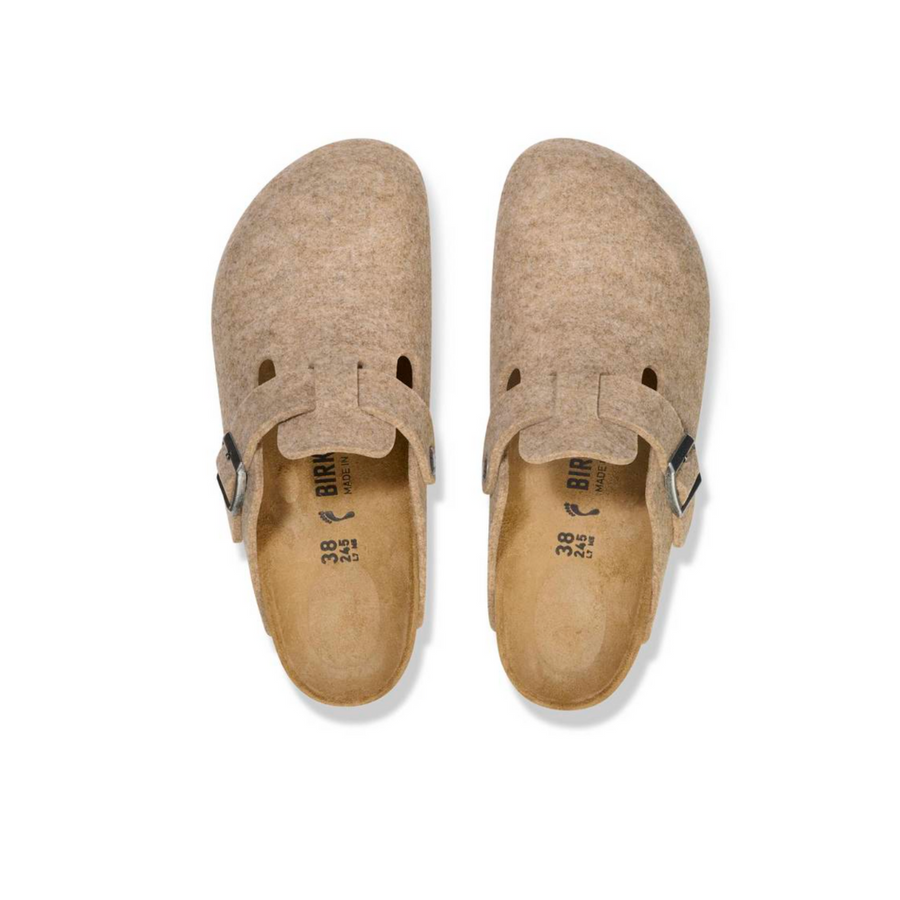 Birkenstock Boston | Women's Clogs | Wool Felt | Sandcastle