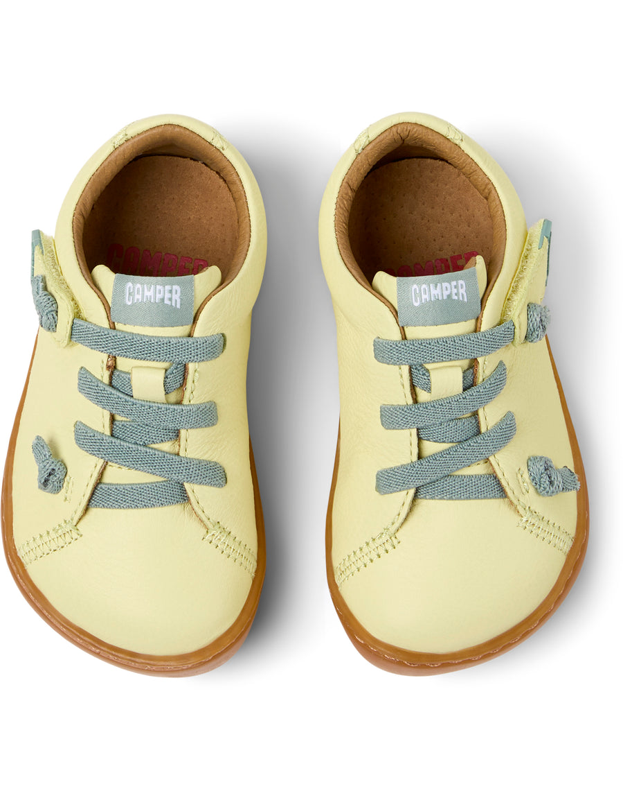 Camper Kids Shoes | Peu Elastic Lace | Yellow