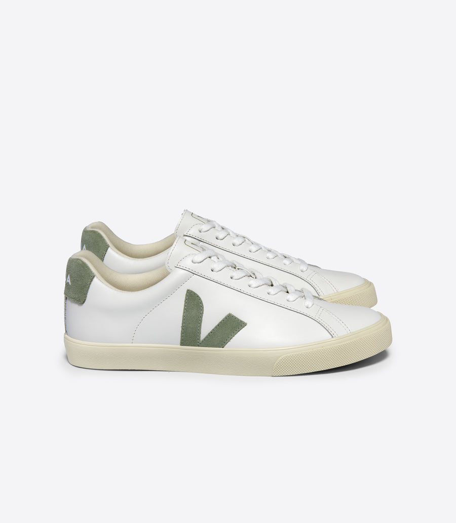 Veja Women’s Trainers | Esplar Logo Leather | Extra-White_Clay