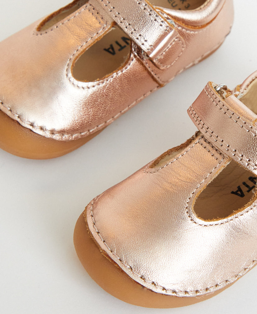 Prenta First Walker Shoes | Atlas | Rose Gold