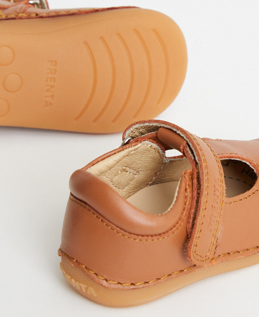 Prenta First Walker Shoes | Atlas | Tan Leather