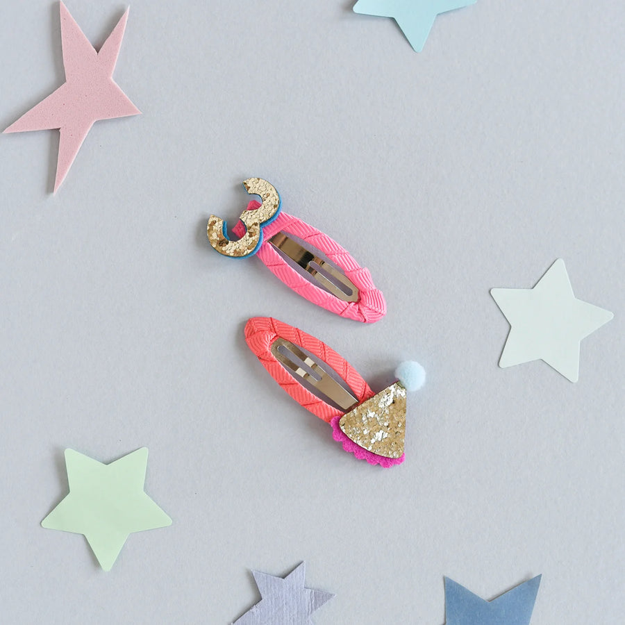 Rockahula Kids Hair Clips | Birthday Glitter No. 3