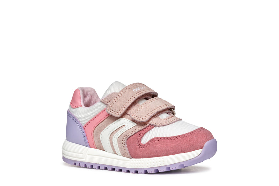 Geox Kids Trainers | Alben | Rose & White