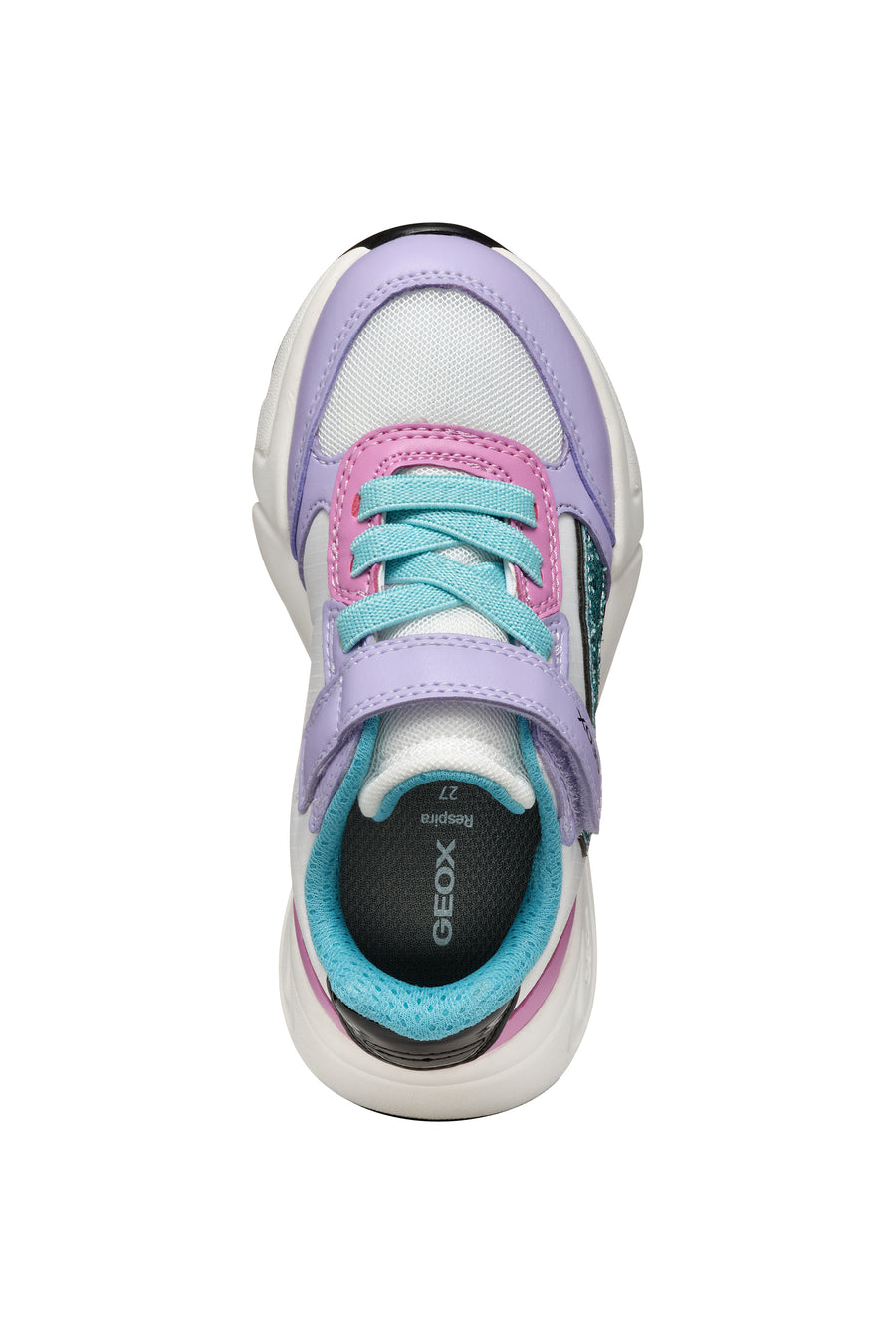 Geox Kids Trainers | Loftus | Lilac & Turquoise