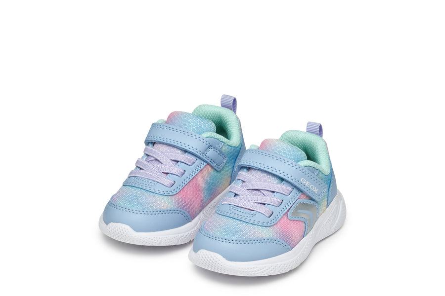 Geox Kids Trainers | Sprintye | Sky & Multi