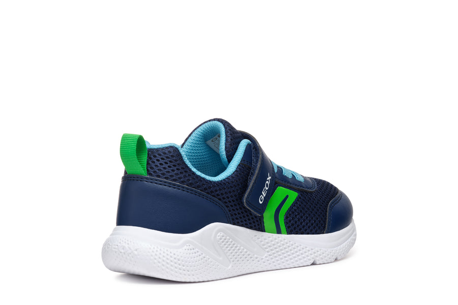 Geox Kids Trainers | Sprintye | Navy & Light Green