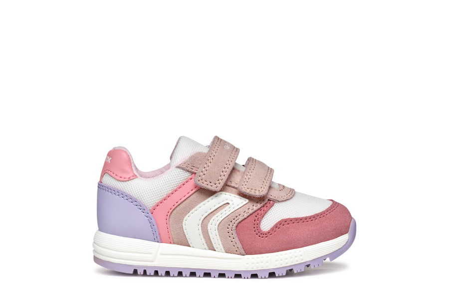 Geox Kids Trainers | Alben | Rose & White