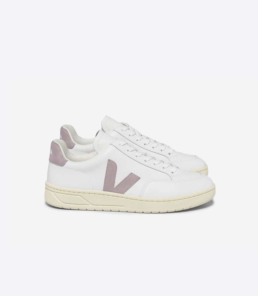 Veja Women’s Trainers | V-12 Leather | Extra-White_Babe