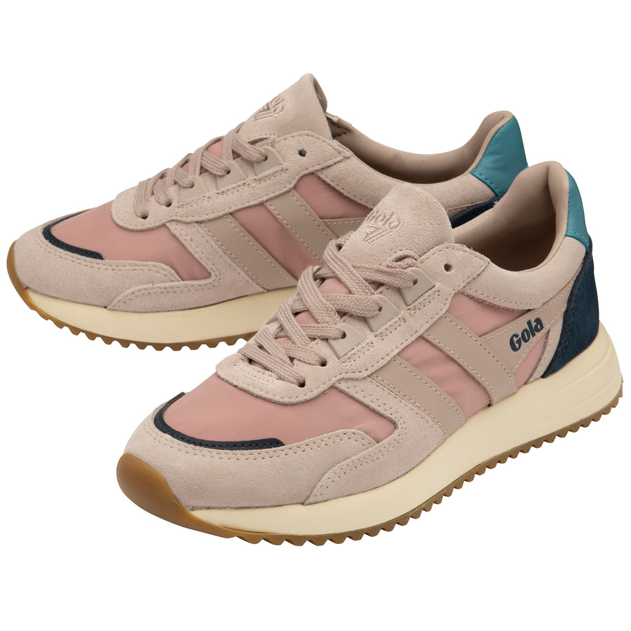 Gola Classic Womens Trainers Chicago | Blossom Pink & Ocean Blue