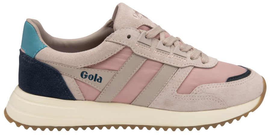 Gola Classic Womens Trainers Chicago | Blossom Pink & Ocean Blue