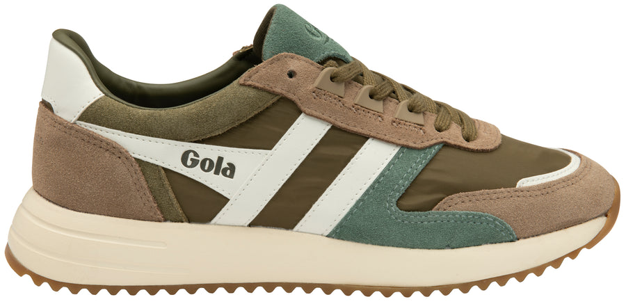 Gola Classic Womens Trainers Chicago | Khaki, Cappunccino & White