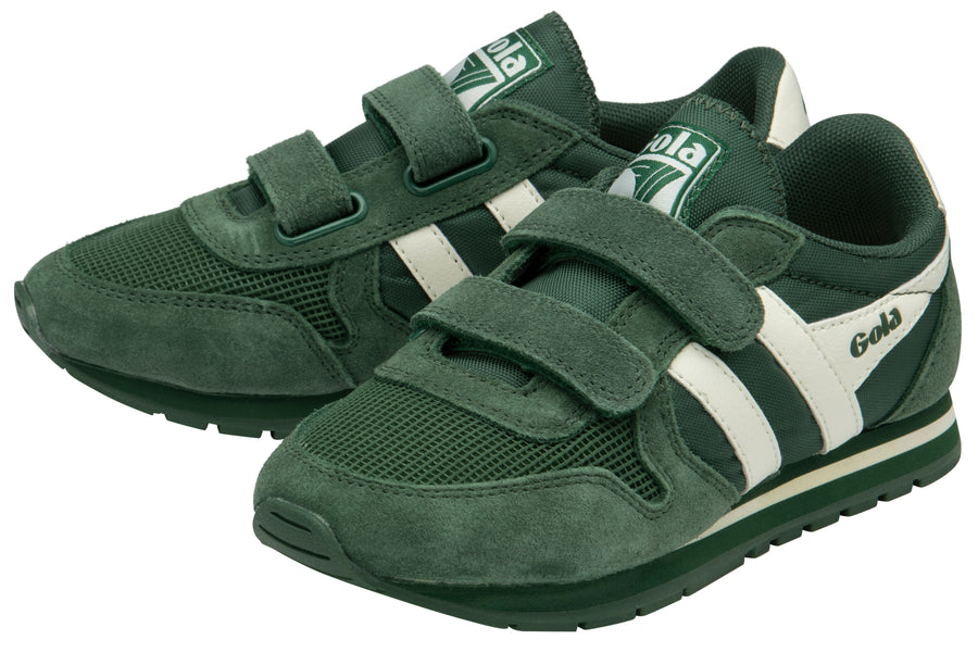 Gola Kids Trainers | Daytona | Evergreen/Black/White