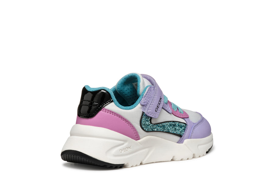 Geox Kids Trainers | Loftus | Lilac & Turquoise