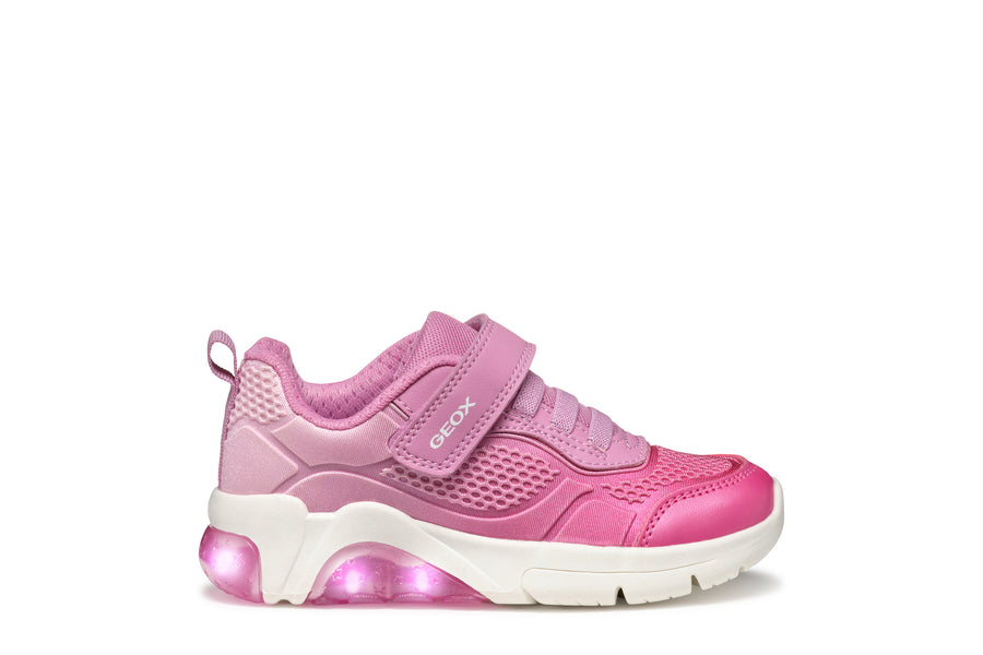 Geox Kids Trainers | Fadinlight | Pink & Fuchsia