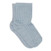 MP Denmark Cotton socks | Rib | Dusty Blue