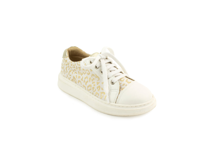 Petasil Trainer | Annette | White & Gold leopard