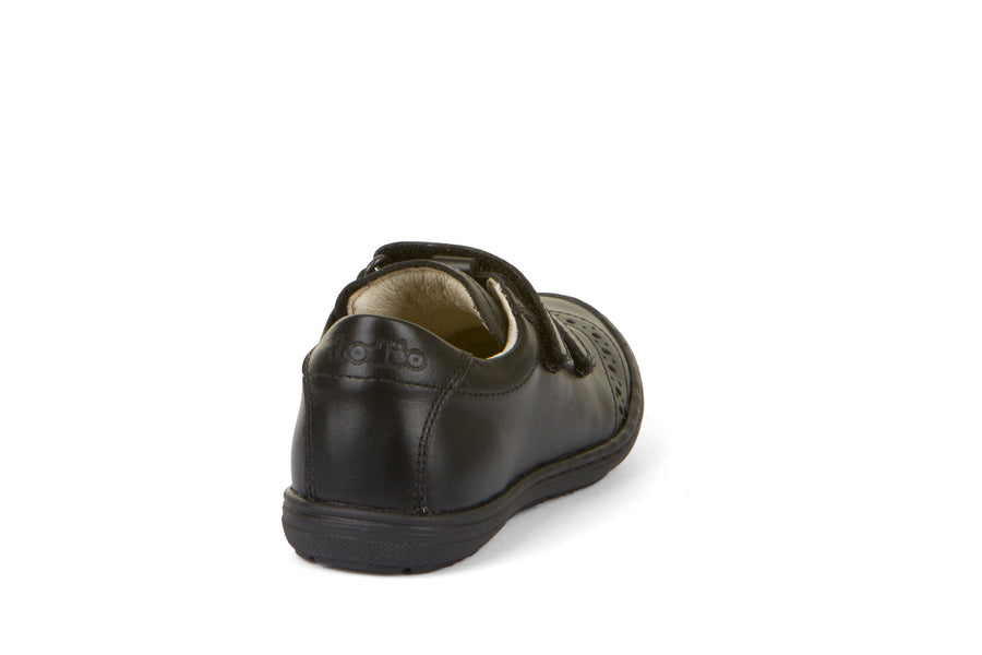 Froddo Girls Velcro School Shoes | Mia D | Black Leather