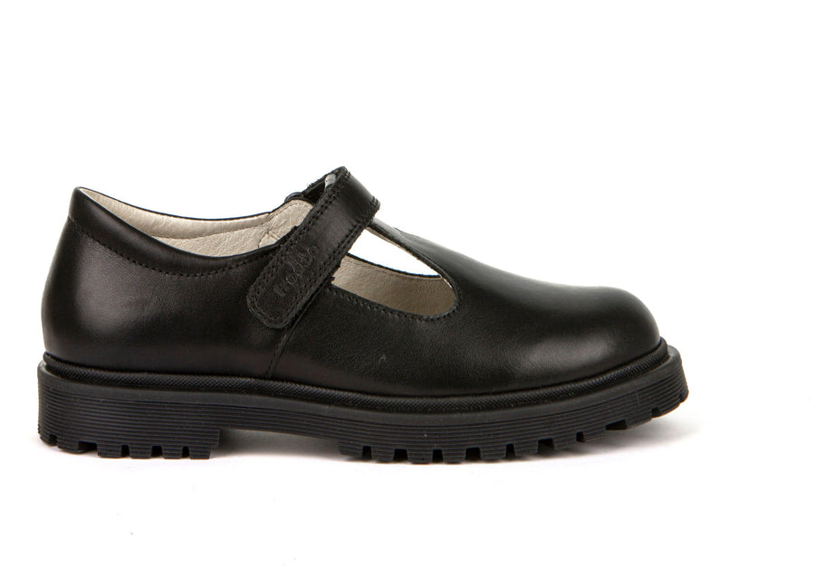 Froddo School Shoes | Lea T Bar | Black Leather