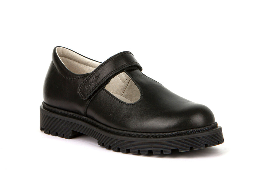 Froddo School Shoes | Lea T Bar | Black Leather