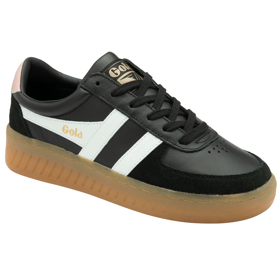 Gola Classic Womens Trainers | Grandslam Elite | Black & Pink Gum