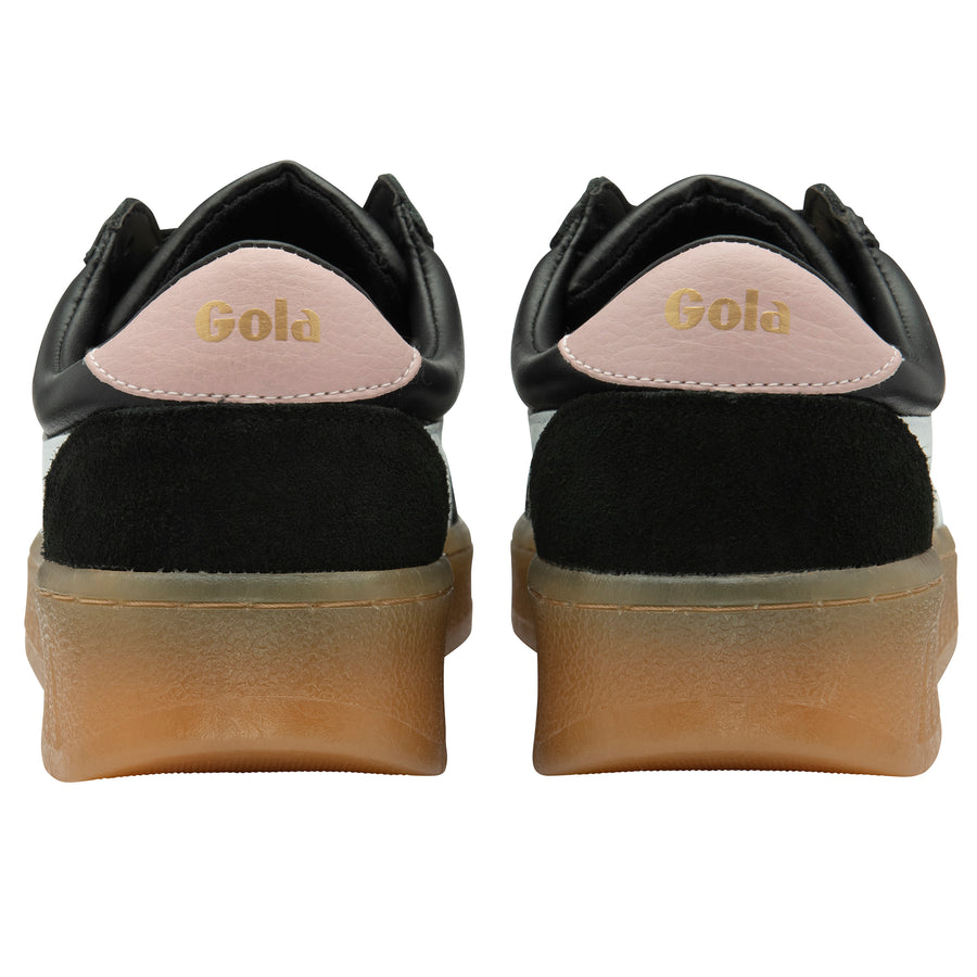 Gola Classic Womens Trainers | Grandslam Elite | Black & Pink Gum